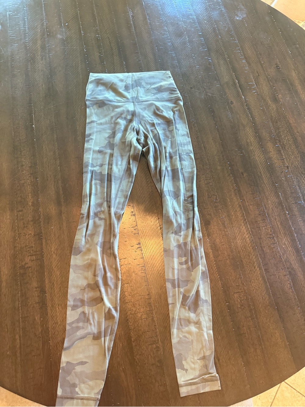 Lululemon Camo High-Waist Leggings - Neutral Green/Brown